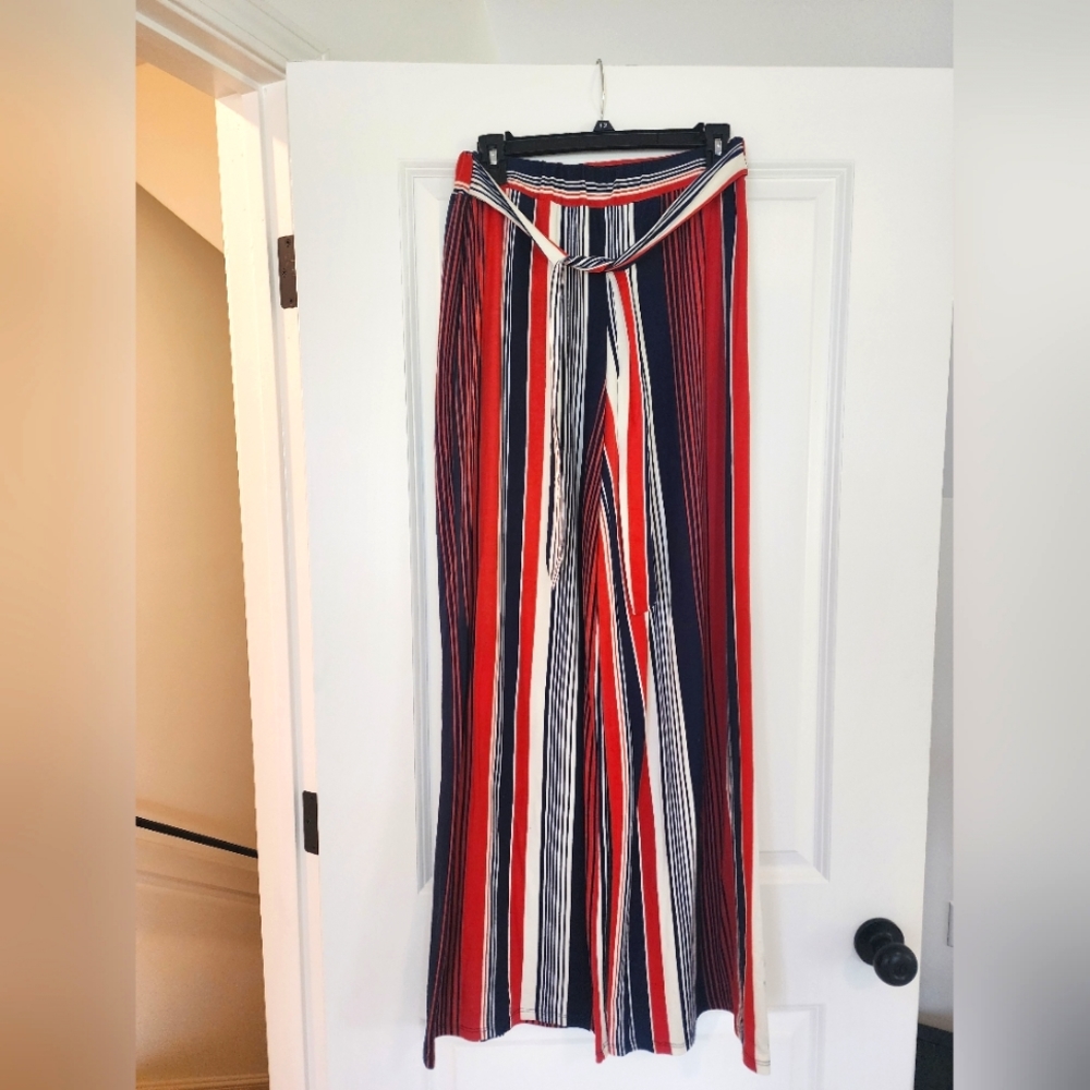 Wide Leg belted pant